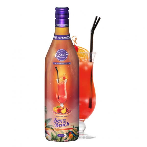 ##Sex On The Beach Cocktail 14.9º 1l